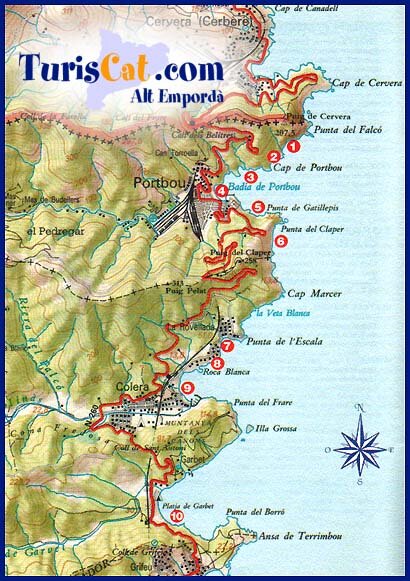 Zona Portbou - Colera